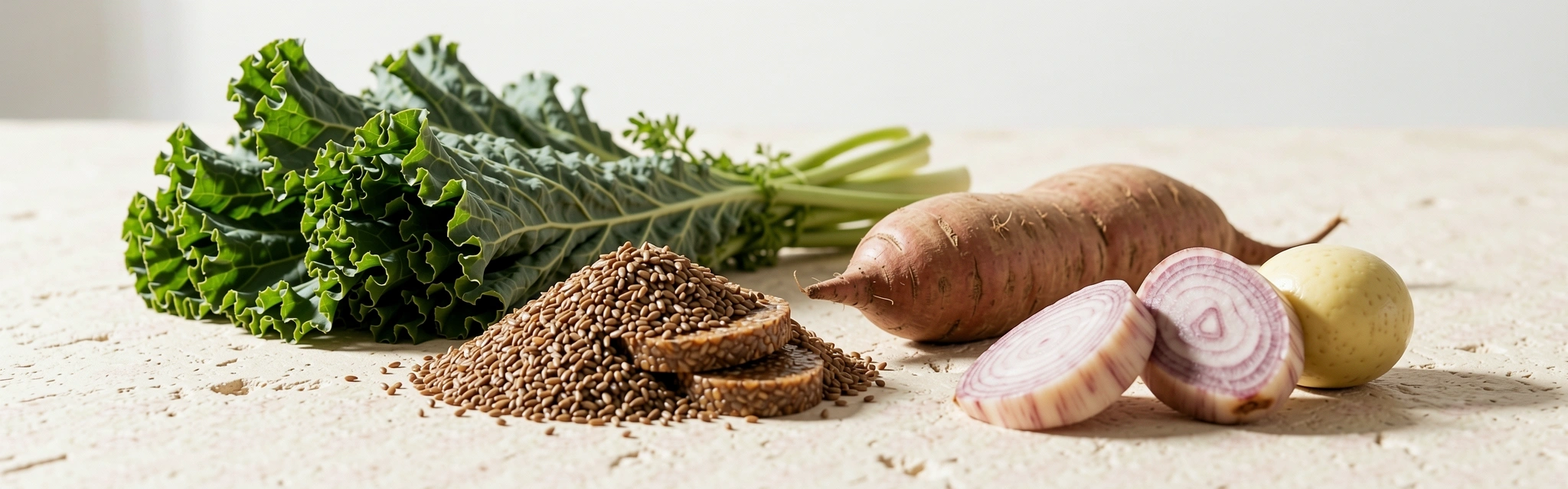 Tuoreita ravitsevia raaka-aineita